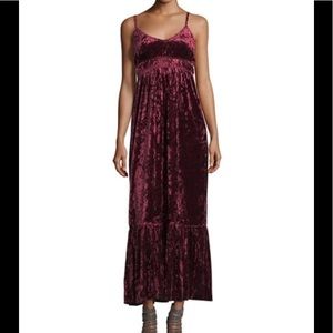 Romeo & Juliet Couture Dark Red Velvet Maxi